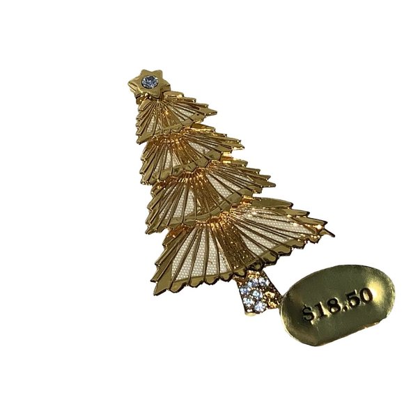 Monet Jewelry - Miner Christmas Tree Pin